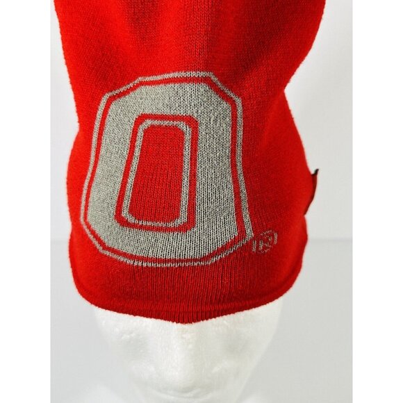 Nike Ohio State Buckeyes Toboggan Beanie Winter Ski Hat Red Columbus Adult - Picture 5 of 11